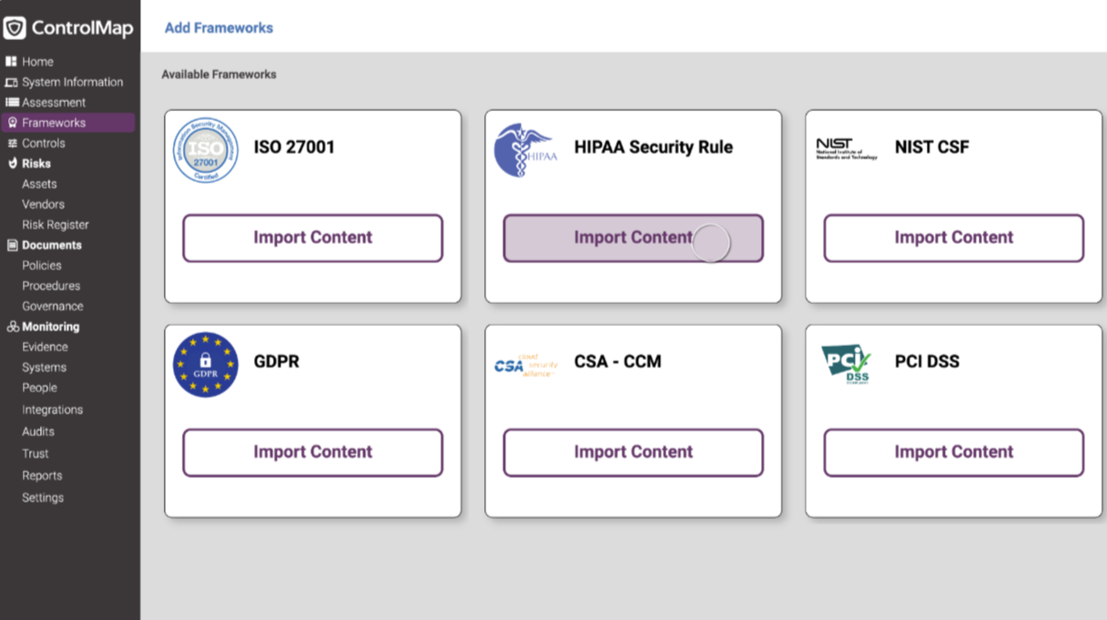 screenshot of ScalePad ControlMap